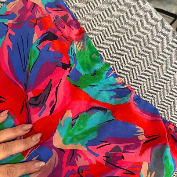 Anthropologie Ollari Strapless Tropical Dress - Picture 5 of 8